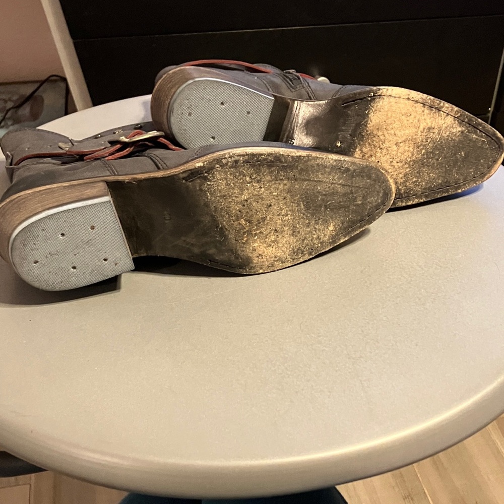 John Fluevog Ruth Double Buckle Ankle Boot - Picture 7 of 8